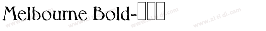 Melbourne Bold字体转换
